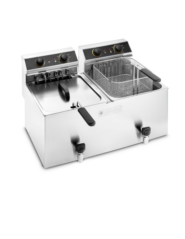 Freidora 7+7L eléctrica Elframo 9,6kw