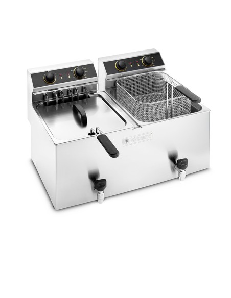 Freidora 7+7L eléctrica Elframo 9,6kw