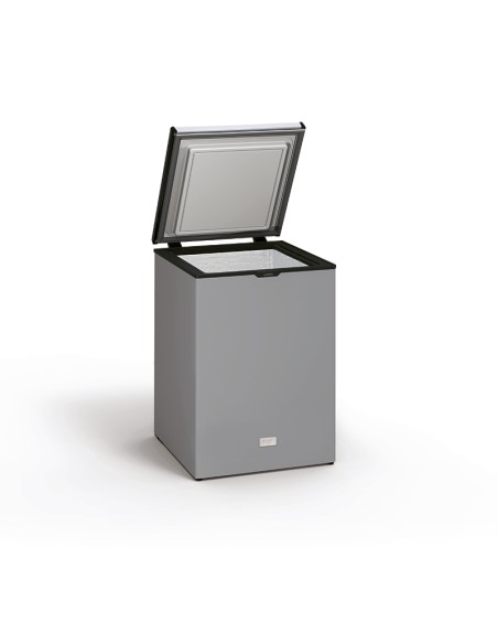 Arcón congelador 100 litros gris