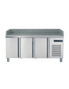 Mesa preparación pizza tres...