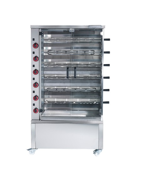 Asador de pollo a gas 6 espadas