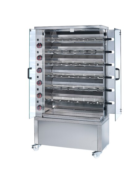 Asador de pollo a gas 6 espadas