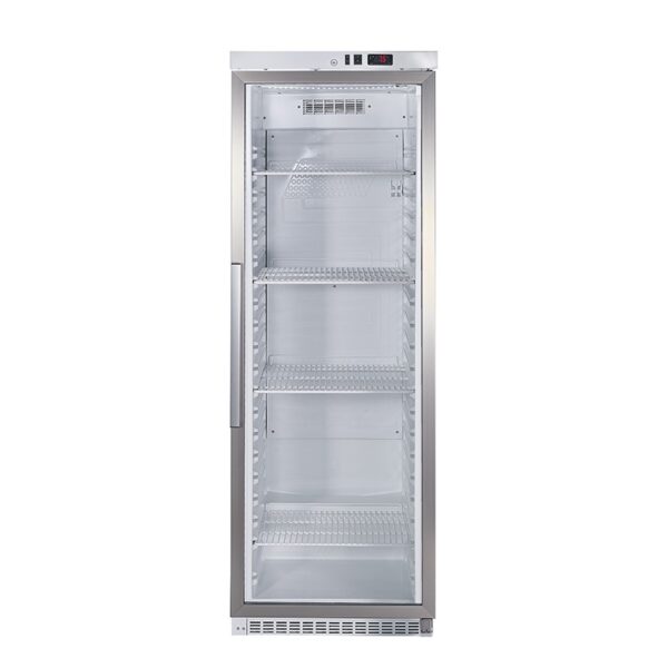 Armario de refrigeración puerta vidrio blanco 460 l