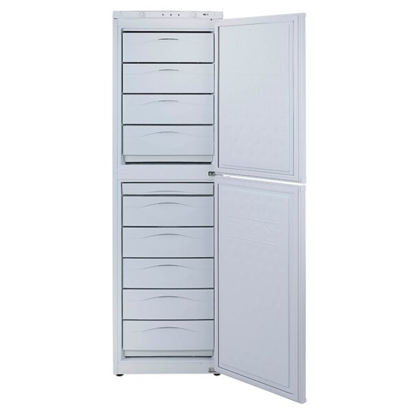 Armario congelación puerta opaca blanco con 9 cajones