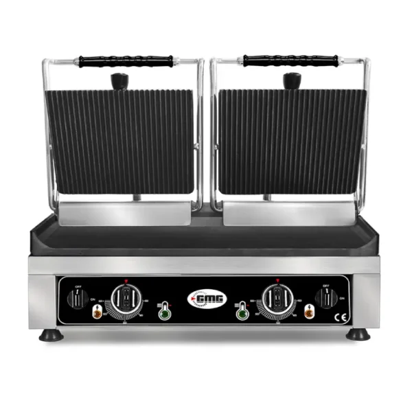 Plancha grill eléctrica doble G5530 DG ranurada+ranurada/lisa