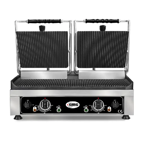 Plancha grill eléctrica KG5530 DE ranurada+ranurada/ranurada