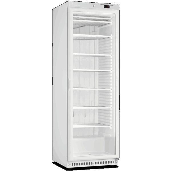 Armario congelación puerta de vidrio blanco