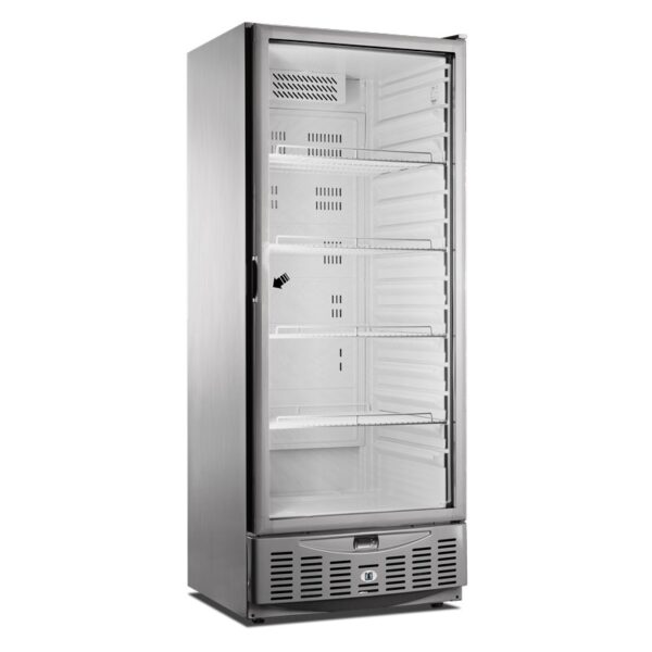 Armario refrigeración puerta vidro inox, rejillas GN2/1 y 600x400