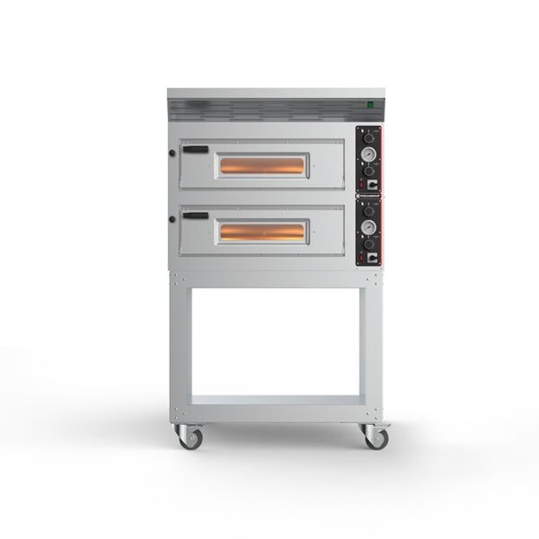 Horno de pizza eléctrico doble 12