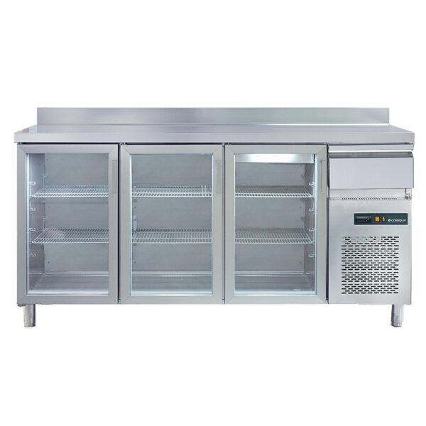 Frentemostrador refrigeración 3 puertas de cristal 2000 mm